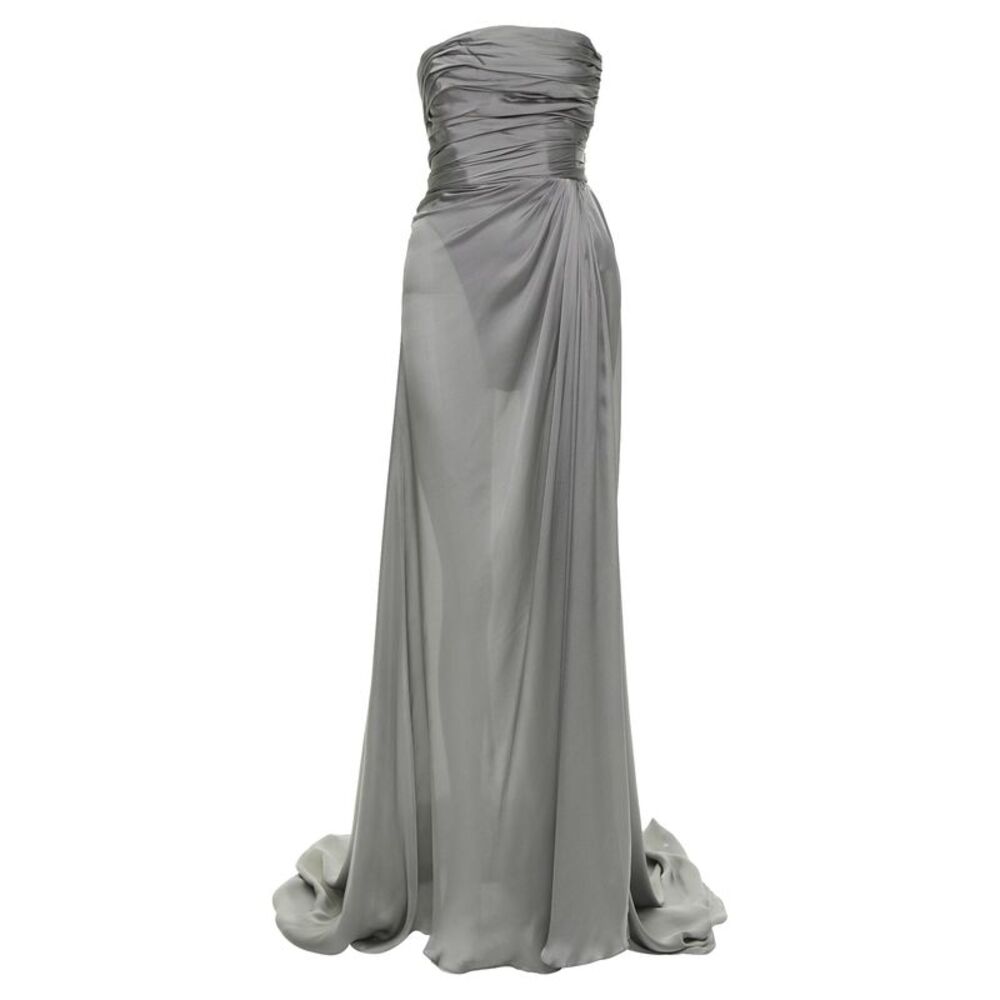 Alexandre Vauthier Strapless High Slit Gown